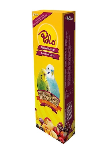 Polo Meyveli Muhabbet Kuşu Krakeri 3 Lü