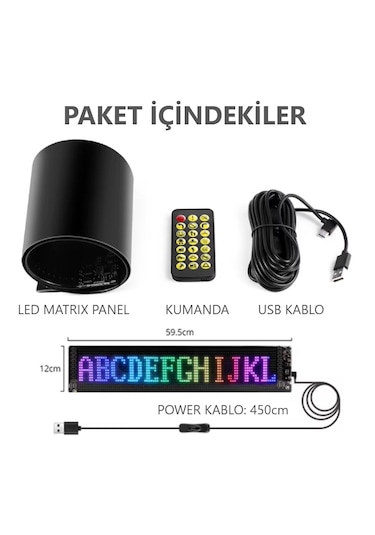 Led Esnek Ekran Yumuşak Piksel Ekran Matris Dijital Panel Programlanabilir Reklam Tabelası RGB