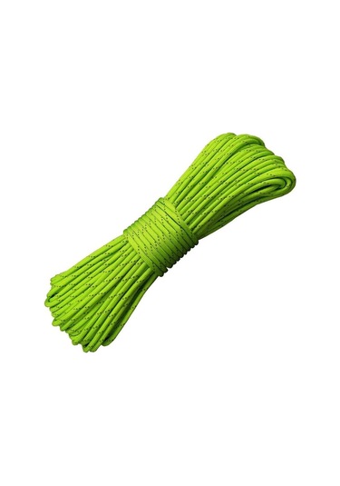 Mg Ropes Paracord İp 4 Mm Reflektörlü Yeşil No:55 10 Metre Çok Renkli