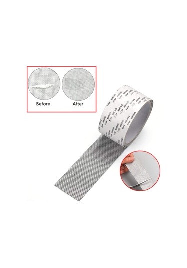 Gajeena Siyah Cam Fiber Pencere Perde Tamir Bandı - 5x200 Cm, Yüksek Tutuculuk, Tükenmez, Kolay Kullanım, Tüm Perde Türlerine Uygulanır