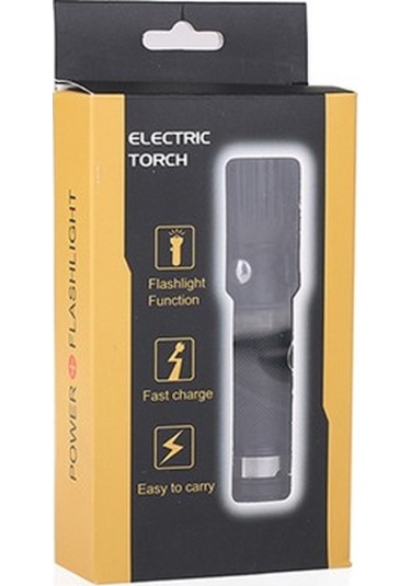 Watton Wt 028 Profesyonel En Güçlü El Feneri Tx6 Siyah