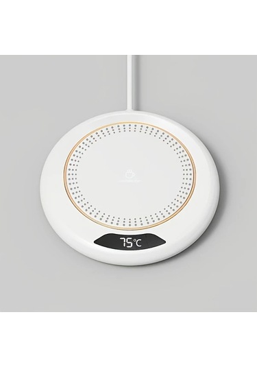 Xuweiwei Yeşil Akıllı Isıtmalı Bardak Altlığı 3 Sıcaklık Ayarlı Usb Şarjlı Ev Ofis Termal