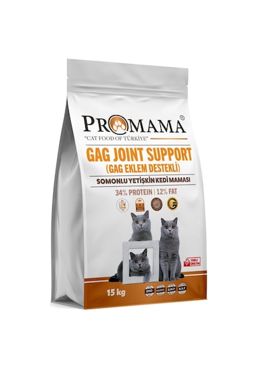 Promama Balıklı Gag Eklem Destekli Kısırlaştırılmış Yetişkin Kedi Maması 15 KG