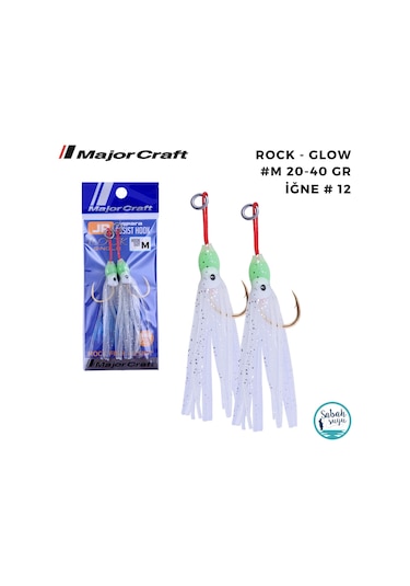 Major Craft Jigpara Tekli Asist İğne Rock M 20-40gr Glow 2 Adet