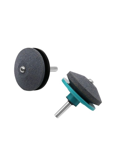 Skycity Makas Bıçağı Taslaştırıcı - 80 Zımpara, 6.35mm 1/4" Uç, Dayanıklı Metal Tasla, Kırmızı