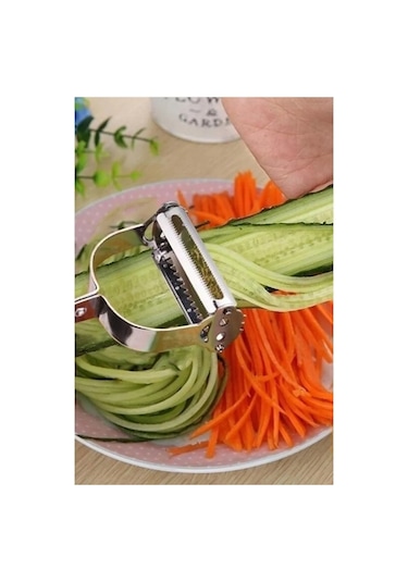 2'li Set Bıçak Bileyici Ve Jülyen Meyve Sebze Soyacak