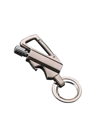 Dancemonkey Kalıcı Metal Çakmak, Dış Mekan Acil Durum Kibrit Ateşçi, Yeniden Doldurulabilir Siyah Siyah