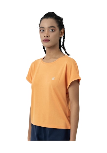 United Colors Of Benetton Kadın Tshirt Ben.w21016 Turuncu