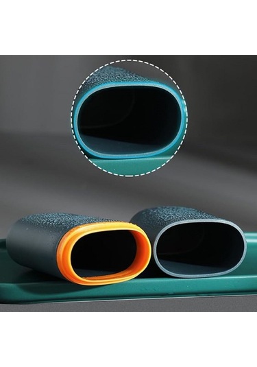 1 Adet Yeşil Renk Seyahat Tipi Diş Macunu Ve Fırçası Saklama Kabı 19.8 X 7,2 Cm Yeşil