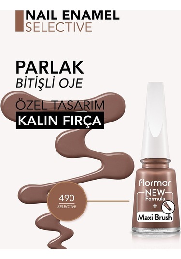 Flormar Nail Enamel Parlak Bitişli Oje 490