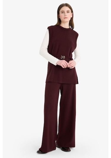 Defacto Relax Fit Pantolon V0088az25wnbr115 Bordo