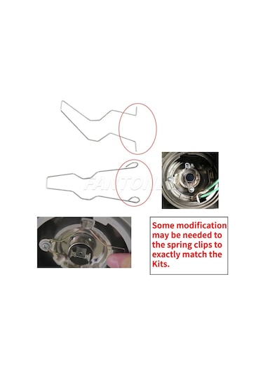 6 Adet Metal Far Ampulü Bahar Klipler H1 H3 H4 H7 Araba Far Ampul Tutucu Bahar Klipler Tokaları 5zhsfullkıt