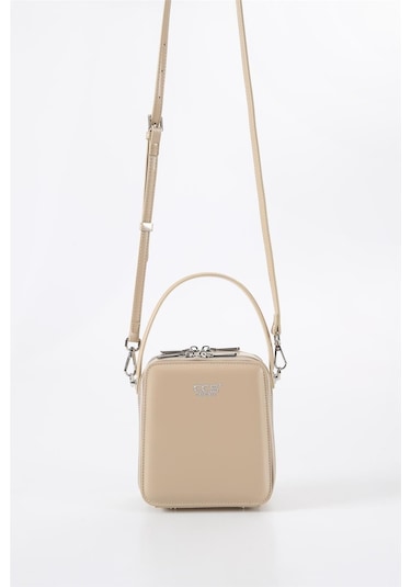 Ççs 17561 Kadın Omuz Askılı El Çantası-bej Bej