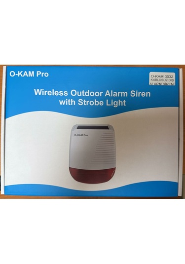 O-kam 3032 Kablosuz Dış Alarm Sireni Solar Panelli