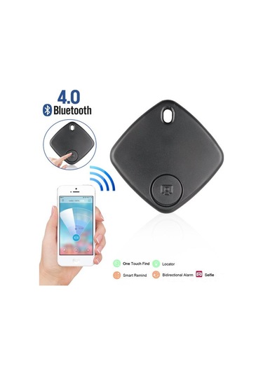 Neevoyu S1 Siyah Bluetooth 4.0 Akıllı Kayıp Engelleme Cihazı - Uzaktan Konum Bulma, Alarm, Çıkış Hatırlatıcı Ve Selfie Fırçası Kutu Paketi, 2 Adet