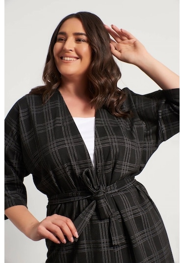 Kuşak Detay Triko Hırka