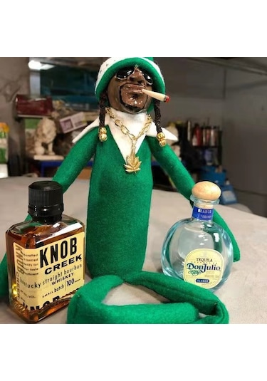 Snoop On A Stoop Noel Elf Bebek 216 Mor 3216 30cm