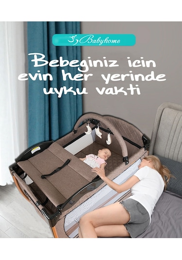 Baby Home 600 Nanny Bebek Oyun Parkı Yatak + Sünger Yatak