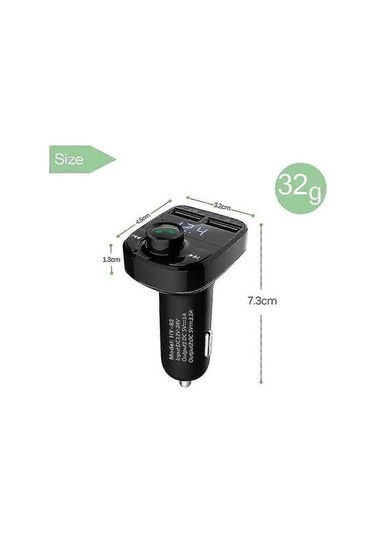 Didadodo Araç Stereo İçin Bluetooth Fm Verici Ve Hands-free, Kablosuz Desteğiyle