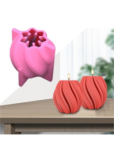 Pazly Yapımı Suntek Silikon Sabun Mum Kalıp Geometrik Dıy 9x9x10cm 3d Av