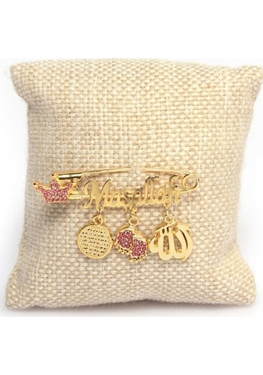 Maşallah Yazılı Bebek Yaka İğnesi 31