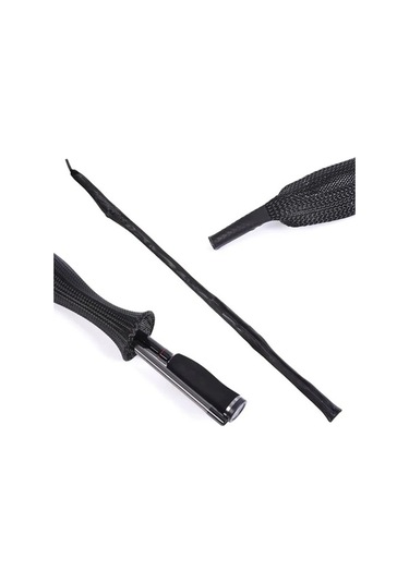 Novahub 170cm/60inç Balıkçılık Teleskopik Olta Kamışı Kılıfı, Örgülü Tekrar Kullanılabilir, Siyah Ve Mavi Desen, Balıkçılık Aksesuarları