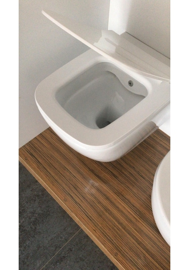 Turavit LN5610 Luna Rimout Kanalsız Asma Klozet Nkp Yavaş Kapak