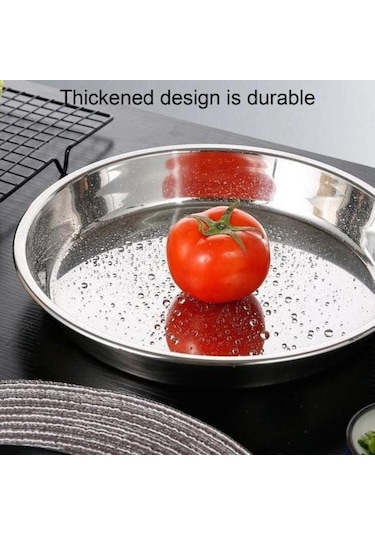 Vapur Tavası Çift Saplı Hepsi Bir Arada Fırında Gıda Sınıfı Taşınabilir Mutfak Soğuk Erişte Yapma Plakası Günlük 34cm