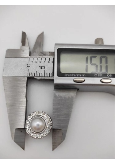 Modiste İnci Düğmeler, 10 Adet, Çapı 15 Mm 308540898