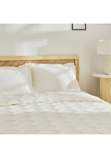 Kaşmir Home Emma Çift Kişilik Yatak Örtüsü Offwhite Beyaz