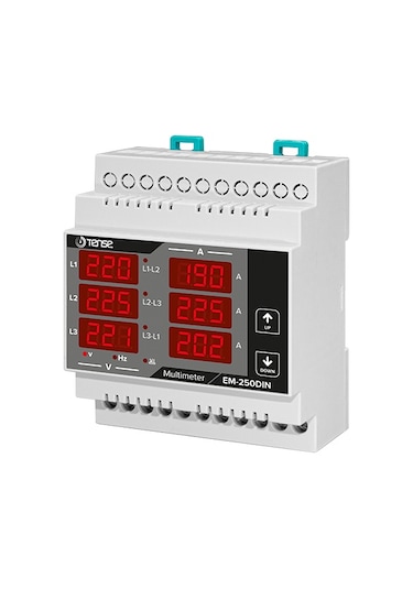 Tense Em-250dın ,ray/dın 3-faz 250a Multimetre