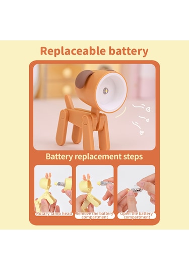 H46769p Karikatür Gece Lambası Çocuk Lambası Mini Köpek Led Pembe Diğer