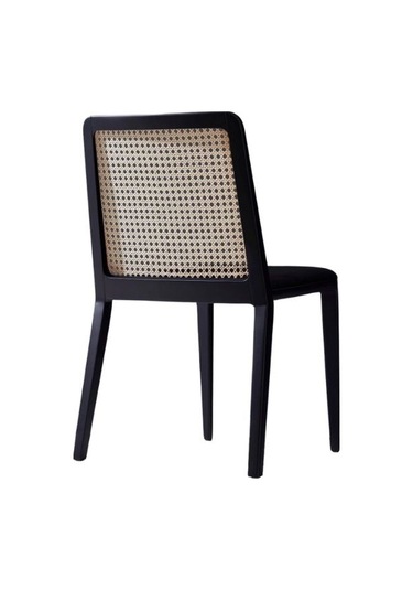 Martha Hazeranlı Ahşap Sandalye Siyah - Siyah