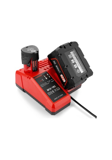 Monyee Milwaukee 12v-18v Lityum Pil Şarj Cihazı, 8 Korumalı, Geniş Voltajlı, Avrupa Standartı M12-m18 Uyumlu