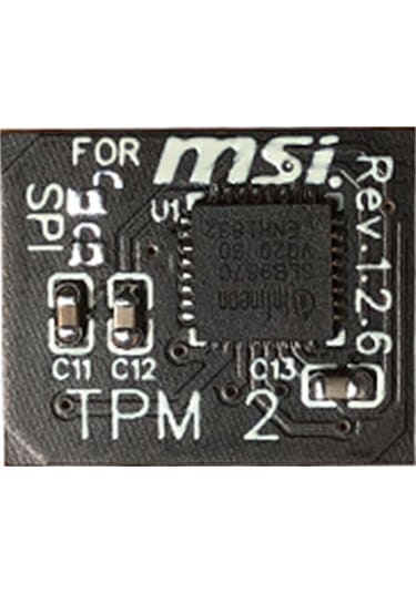 Uzaktan Kart 12 Pin Spı Tpm2.0 Güvenlik Modülü Msı Anakart İçin