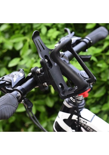 Siyah Bisiklet Su Şişesi Tutucu Motosiklet Bardak Tutucu Kararlı Kaymaz Koruma Geniş Uygulama Kolay Kurulum Su Şişesi Braketi Siyah
