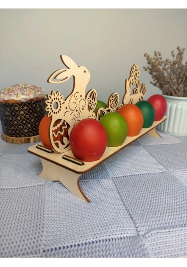 Woodiks Paskalya Yumurtası Standı 152009640 Bej