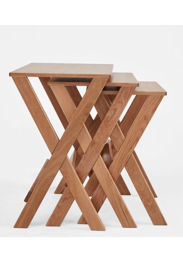 Cross 3'lü Zigon Sehpa