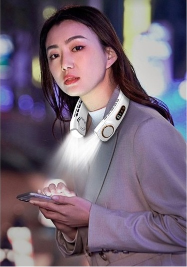 Taşınabilir Boyun Askılı Fan Usb El Tipi 2198 Beyaz