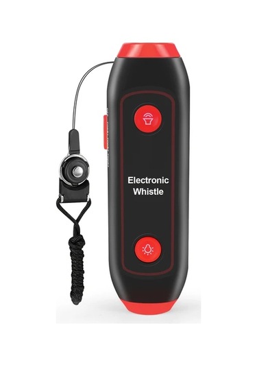 Willowhaven Kırmızı 150 Desibel Yüksek Sesli Elektronik Düdük Abs Led Hakem Öğretmen Kamp