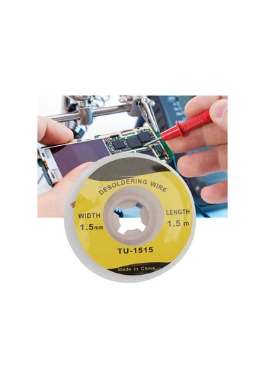 Lehim Sökme Teli 1.5m 1.5mm Bga Lehim Fitili Örgü Sökücü