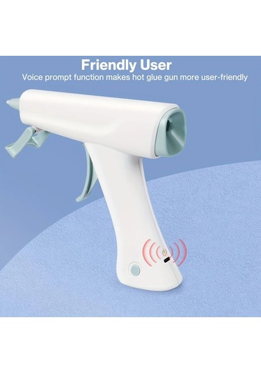 Honeybeeshop Pembe Akulu Sicak Silikon Tabancasi 3 7v Sarj Edilebilir Hizli On Isitma 10 Adet Mini Silikon Cubuk Sanat El Sanatlari Icin