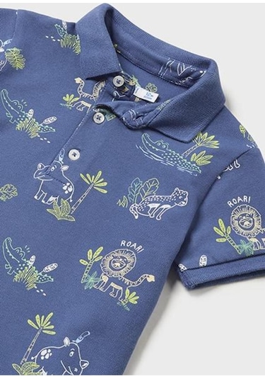 Mayoral Erkek Bebek Polo Mandarin Yaka Tişört Çok Renkli
