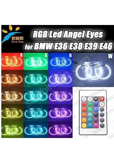 Bmw E46 Multıcolor Angel Halka 16 Renk Uzaktan Kumandalı N11.258