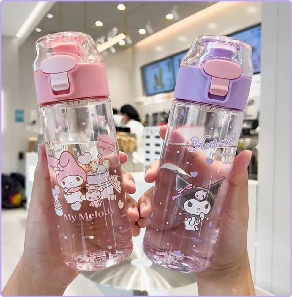 Yunboo Mor Spor Su Bardağı 550ml, Tritan Malzeme, Ölçüm Ölçeği, Kol Çantası, Öğrenci Ve Spor İçin, Hafif Tasarım Çok Renkli