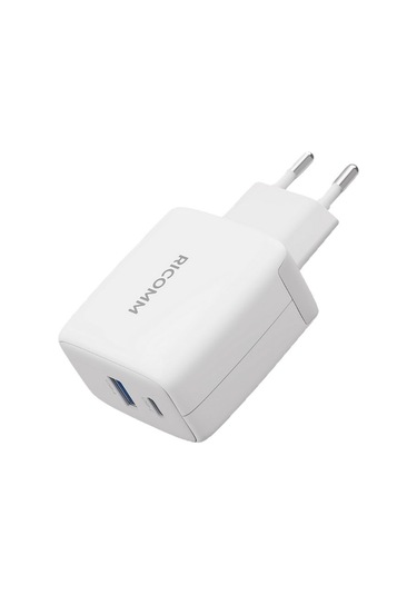 Ricomm 65W GaN USB-C + USB-A Hızlı Şarj Cihazı + 2 MT 100W Type-C Kablo