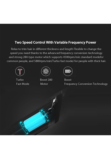 Moveevo Enchen Boost Saç Kesme Makinesi Usb Şarjlı Elektrikli Saç Kesme Makinesi İki Hızlı Nano Seramik Kesici Saç Hızlı Şarjlı