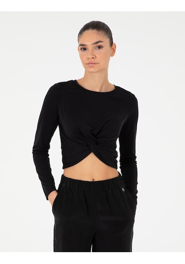 Pierre Cardin Kadın Siyah Bluz Örme 50296410-vr046 Siyah