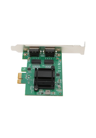 Geeroyoo Intel 82571eb Pcıe Çift Rj45 Port Ethernet Kartı - 10/100/1000 Mbps, Vlan, 100m Mesafe, Windows/linux Desteği
