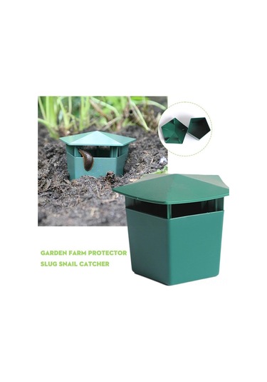 Suofeng Zirai Ve Bahçe Çürüklüke Ve Salyangoz Tutucu, 8 Adet Yeşil Plastik, Çevre Dostu Zararlı Kontrol Aleti